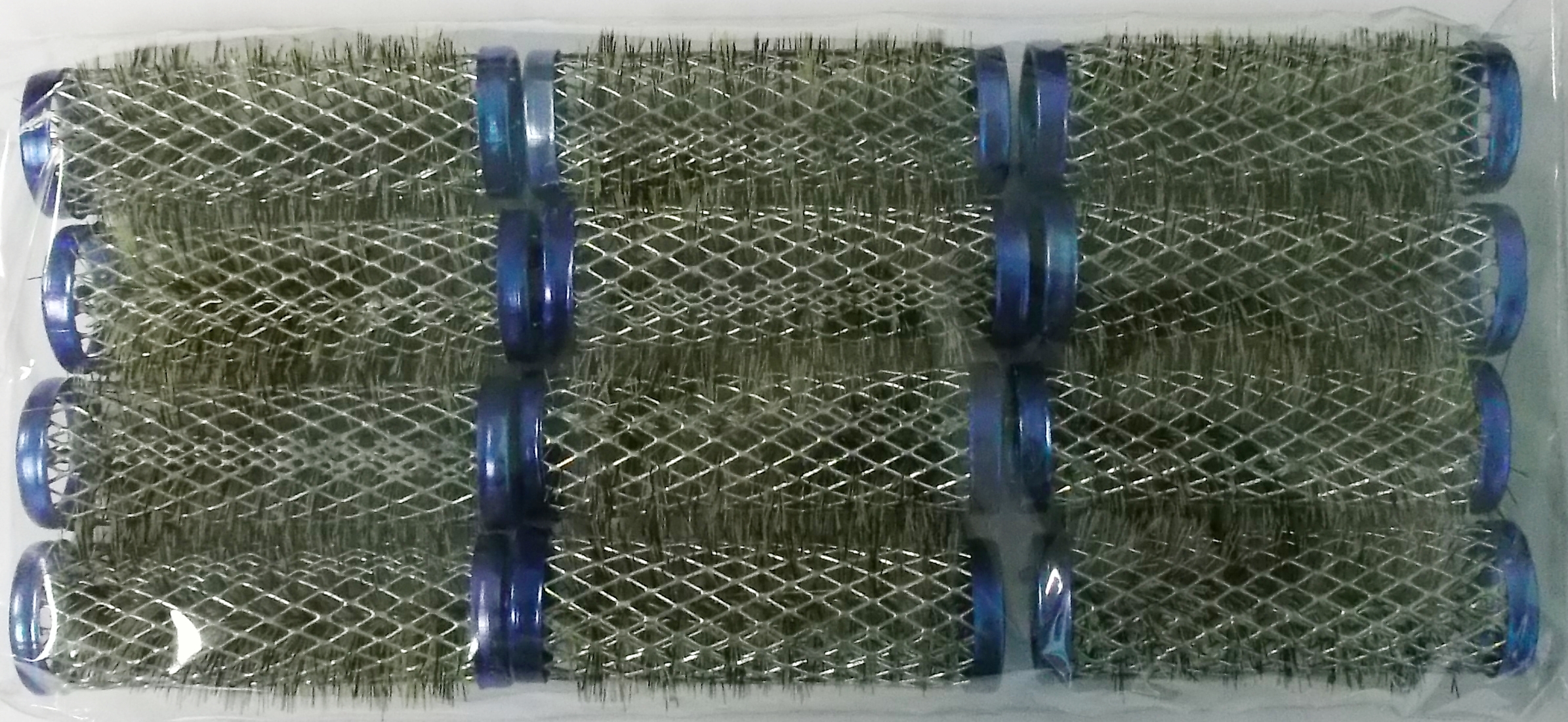 Efalock Borstenwickler 15 Mm Grün - 12 Stück Packung Für Locken Und Volumen